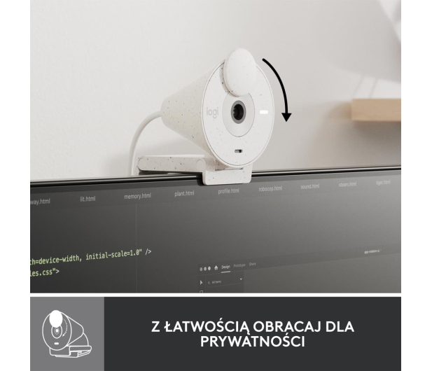 Logitech Brio 300 biały - 1110355 - zdjęcie 10